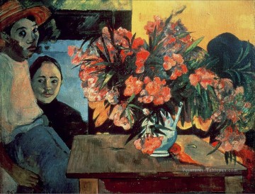  fleurs Tableaux - Te Tiare Farani Bouquet de Fleurs postimpressionnisme Primitivisme Paul Gauguin